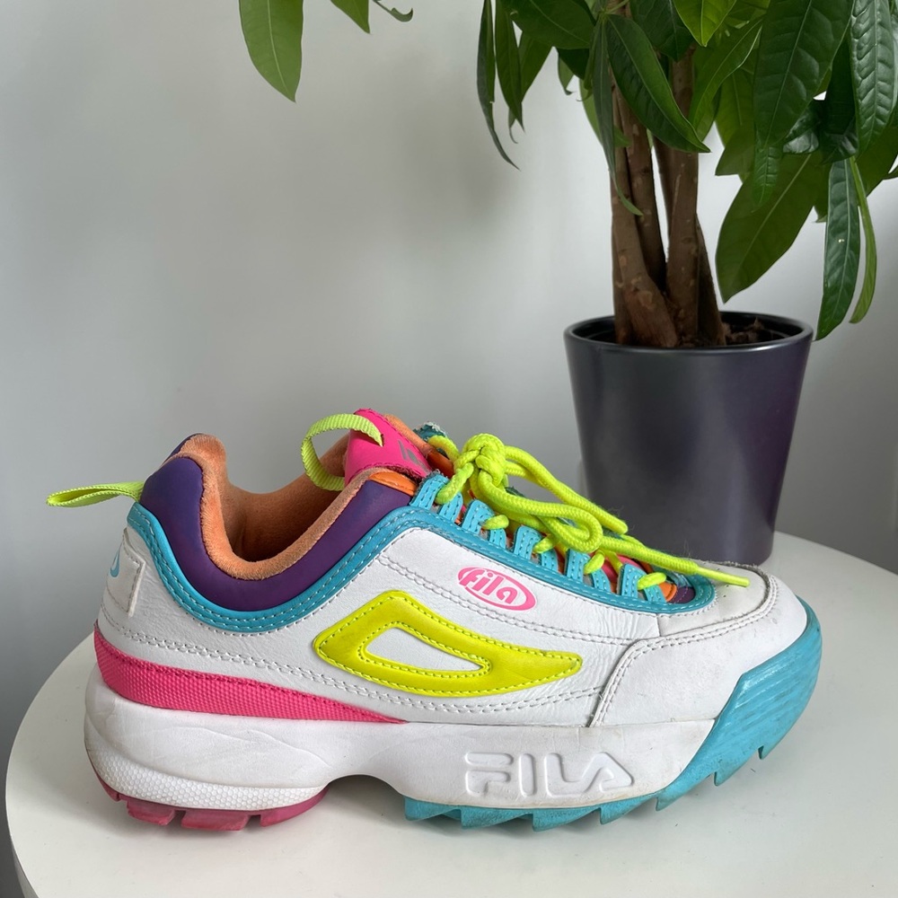 Women Size 8 Fila Disruptor Summer Spectrum Limited Edition Shoes